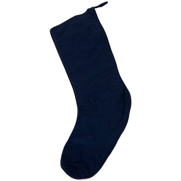 Vintage Handmade Needlepoint Christmas Stocking With Santa & Toys Design - Picture 2 of 3